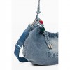 DESIGUAL Medium Oval Bag With Charms BLUE DESIGUAL Medium Oval Bag With Charms BLUE