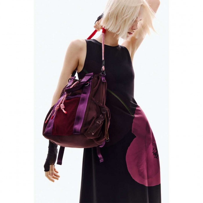 DESIGUAL Asymmetric poppy dress BLACK