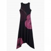 DESIGUAL Asymmetric poppy dress BLACK DESIGUAL Asymmetric poppy dress BLACK
