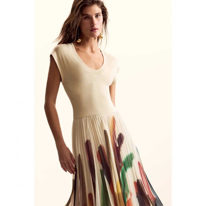 DESIGUAL Dress Designed By mr. christian lacroix ECRU