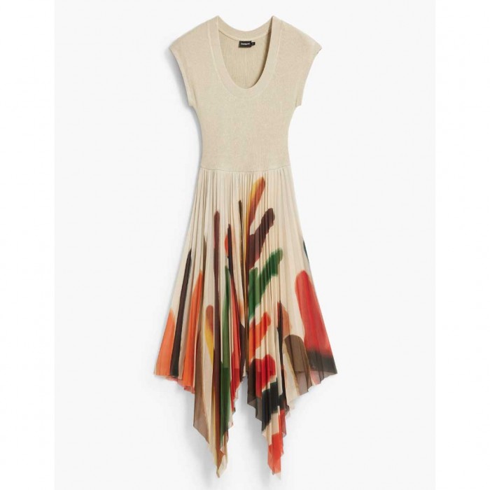 DESIGUAL Dress Designed By mr. christian lacroix ECRU