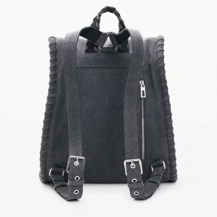 DESIGUAL Medium denim backpack Mickey Mouse™ GREY DESIGUAL Medium denim backpack Mickey Mouse™ GREY