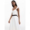 DESIGUAL Midi embroidered dress WHITE DESIGUAL Midi embroidered dress WHITE