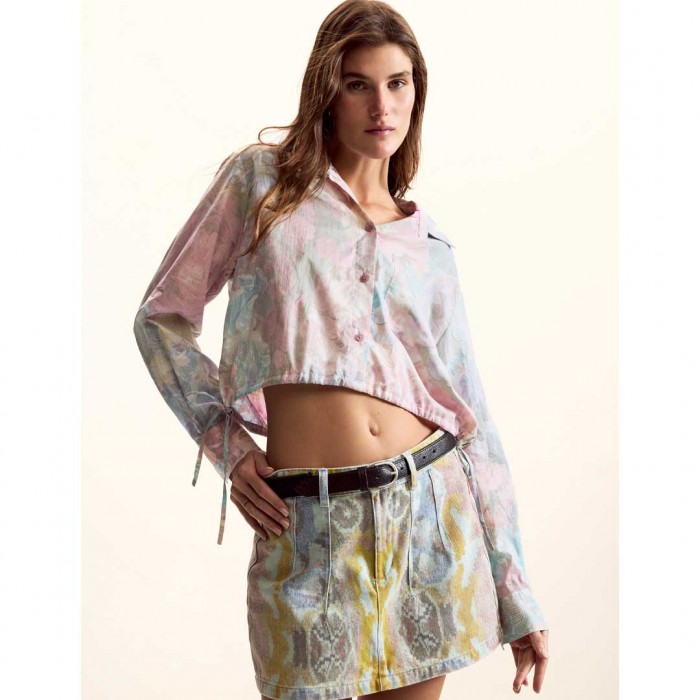 DESIGUAL Shirt With Ties Designed By Mr. Christian Lacroix MULTI