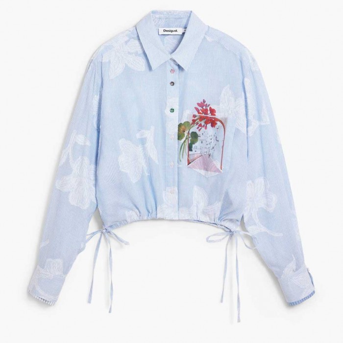 DESIGUAL Short printed shirt CIEL