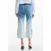 DESIGUAL Embroidered culotte jeans LIGHT BLUE DESIGUAL Embroidered culotte jeans LIGHT BLUE