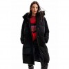 DESIGUAL Patchwork padded coat BLACK