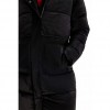 DESIGUAL Patchwork padded coat BLACK