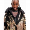 DESIGUAL Coat with Detachable Inner Vest “Papier” BEIGE