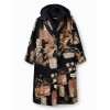 DESIGUAL Coat with Detachable Inner Vest “Papier” BEIGE