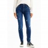 DESIGUAL Embroidered push-up skinny jeans BLUE