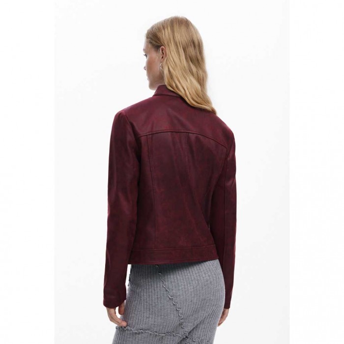 DESIGUAL Biker jacket BORDO