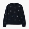 DESIGUAL Floral jewel sweatshirt BLACK