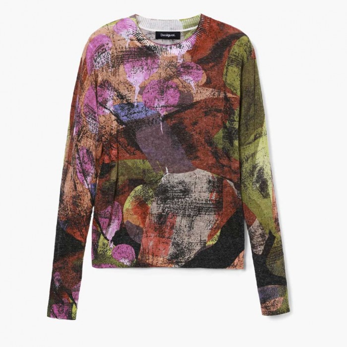 DESIGUAL Printed sweater M. Christian Lacroix