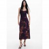 DESIGUAL 2-in-1 midi dress BLACK