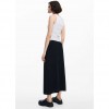 DESIGUAL Pleated midi skirt BLACK