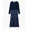 DESIGUAL Combined midi dress BLUE