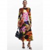 DESIGUAL Printed midi dress M. Christian Lacroix