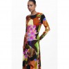 DESIGUAL Printed midi dress M. Christian Lacroix