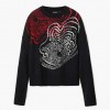 DESIGUAL Wave knit sweater M. Christian Lacroix BLACK