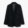 DESIGUAL Laser-cut blazer BLACK