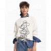 DESIGUAL Minnie Mouse Sweater WHITE