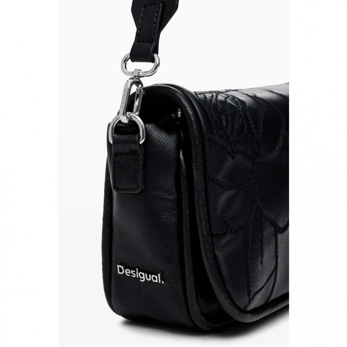 DESIGUAL Floral crossbody bag BLACK 1