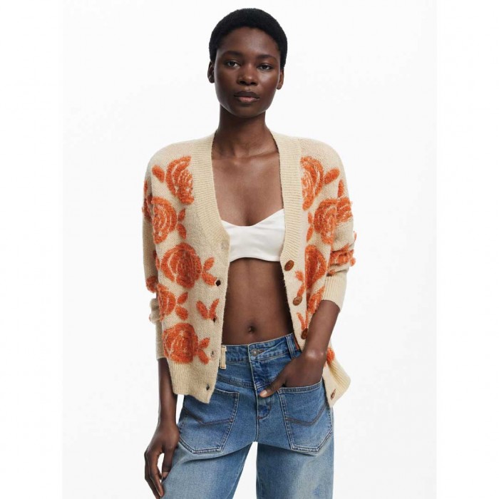 DESIGUAL WOMAN CARDIGAN BEIGE