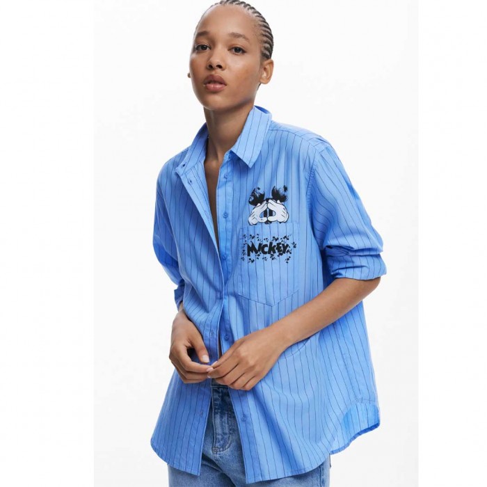 DESIGUAL WOMAN MICKEY SHIRT CIEL