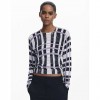 DESIGUAL WOMAN PULLOVER STRIPE NORUEGA WHITE/BLACK