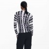DESIGUAL WOMAN PULLOVER STRIPE NORUEGA WHITE/BLACK