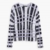DESIGUAL WOMAN PULLOVER STRIPE NORUEGA WHITE/BLACK
