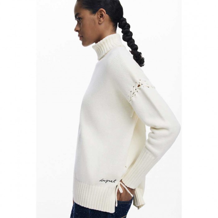 DESIGUAL WOMAN PULLOVER VANTAA ECRU DESIGUAL WOMAN PULLOVER VANTAA ECRU