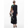 DESIGUAL WOMAN LONG DRESS FIONA BLACK