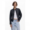 DESIGUAL Jacket with worn leather effect BLACK