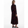 DESIGUAL WOMAN LONG DRESS PLISADO BLACK/RED
