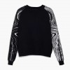 DESIGUAL WOMAN-PULLOVER KODIAK BLACK/WHITE