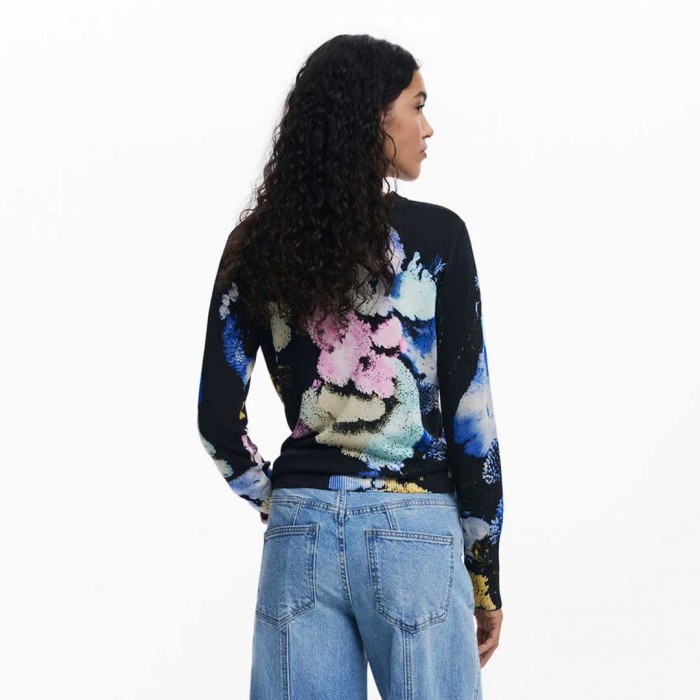 DESIGUAL Sweater designed by Mr. Christian Lacroix BLACK