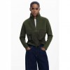 DESIGUAL WOMAN Zipper sweater with pockets GREEN DESIGUAL WOMAN Zipper sweater with pockets GREEN
