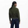 DESIGUAL WOMAN Zipper sweater with pockets GREEN DESIGUAL WOMAN Zipper sweater with pockets GREEN