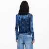 DESIGUAL WOMAN CARDIGAN KASSIDY BLUE/BLACK DESIGUAL WOMAN CARDIGAN KASSIDY BLUE/BLACK