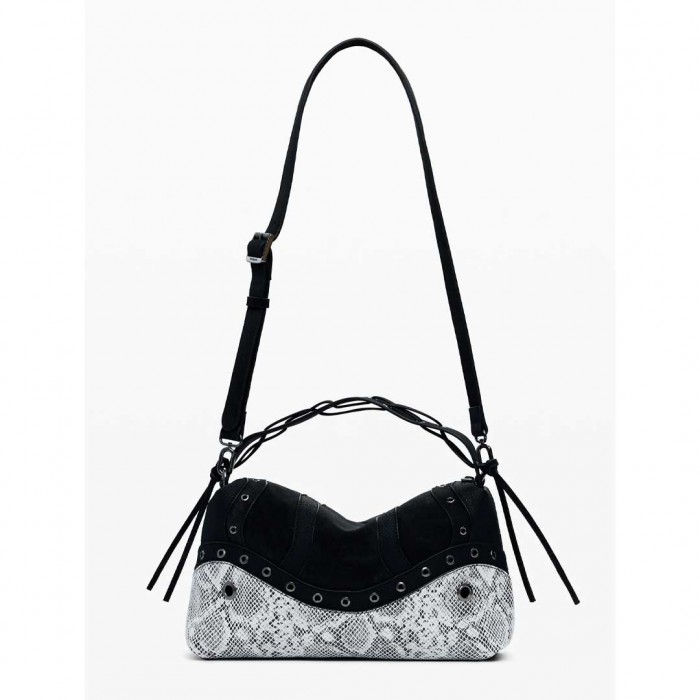 DESIGUAL WOMAN SNAKE BAG BERGAMO BLACK