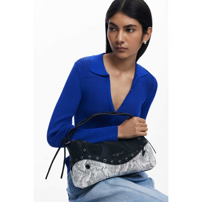 DESIGUAL WOMAN SNAKE BAG BERGAMO BLACK