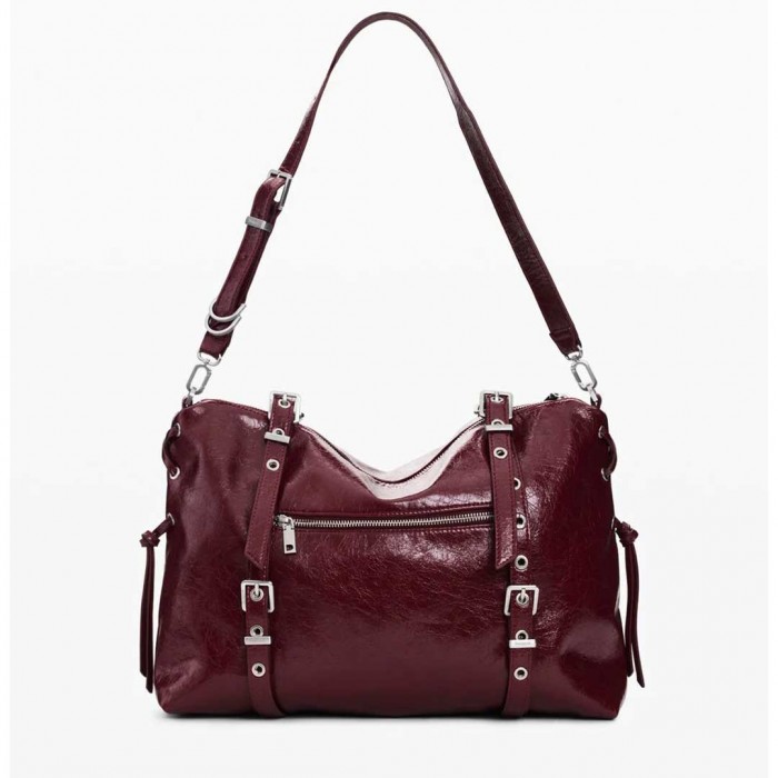 DESIGUAL WOMAN Large shopper bag DARK RED