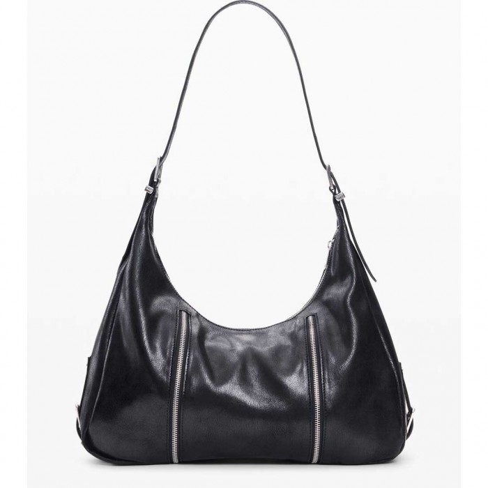 DESIGUAL WOMAN Large message bag BLACK