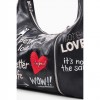 DESIGUAL WOMAN Large message bag BLACK