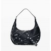 DESIGUAL WOMAN Medium Studded Shoulder Bag BLACK