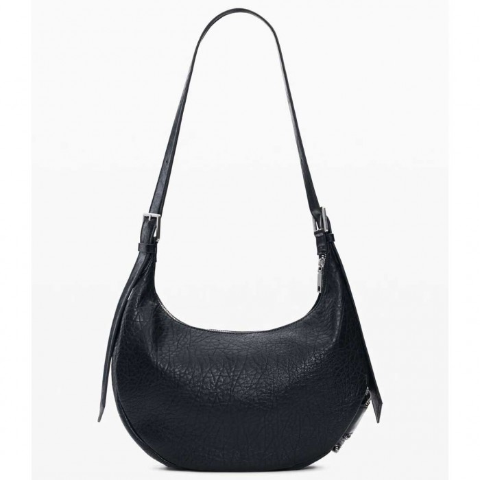 DESIGUAL WOMAN Medium Studded Shoulder Bag BLACK DESIGUAL WOMAN Medium Studded Shoulder Bag BLACK