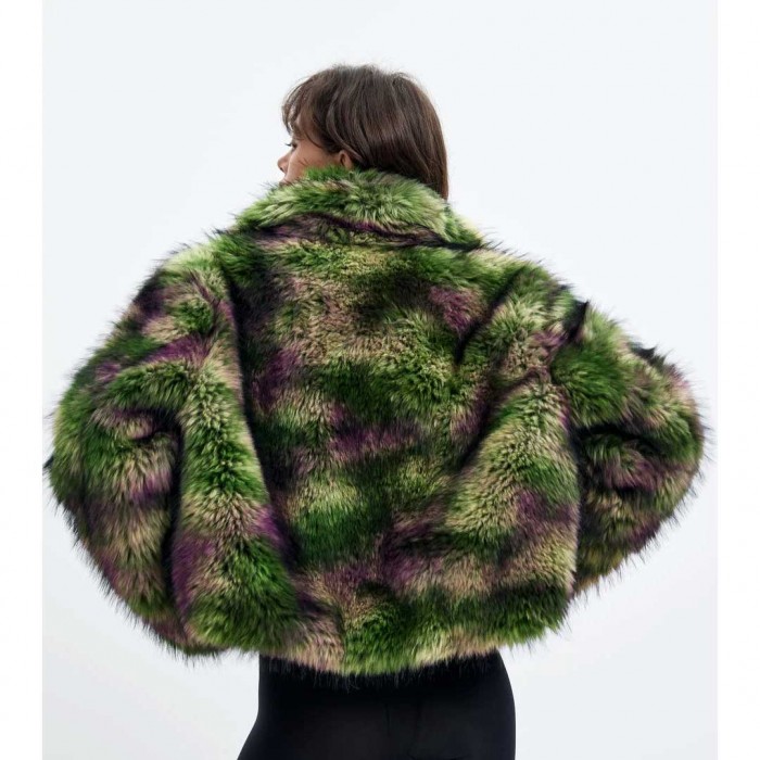 DESIGUAL WOMAN Synthetic Fur Coat Lacroix