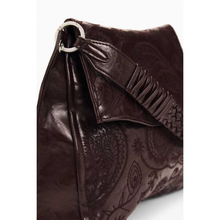 DESIGUAL WOMAN Medium paisley backpack BORDO